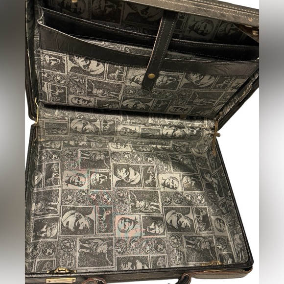 Vintage Hartmaan Belting Black Leather High End Men’s Briefcase Attaché RARE - Picture 3 of 16